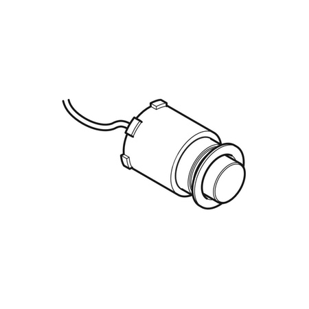 Przycisk Geberit do systemu spłukiwania WC z pneumatycznym uruchamianiem spłukiwania, spłukiwanie jednoilościowe: Biały-alpin