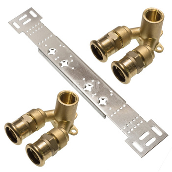 PURAPRESS® Listwa montażowa z kolanami ściennymi podwójnymi 22x1/2x22