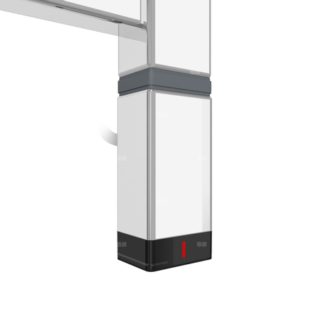 Grzałka ONE na profilu prostokątnym 30x40 400W chrom