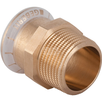 Złączka przejściowa GEBERIT Mapress Kupfer, Cu, 3/4'' x 18 mm (GZ x mufa zaprasowywana) z uszczelką