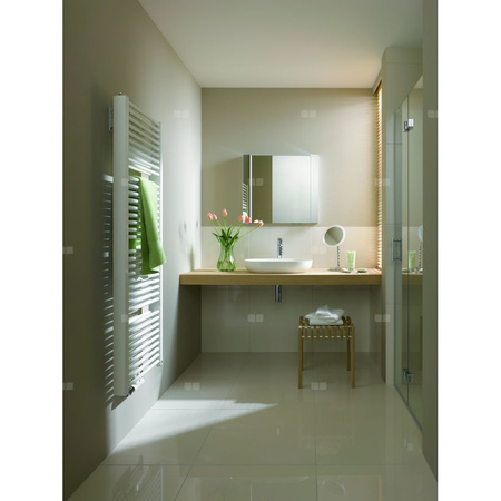 Grzejnik drabinkowy KERMI DUETT-50, wym. 1492 x 784 mm, kolor srebrny, moc 1643W