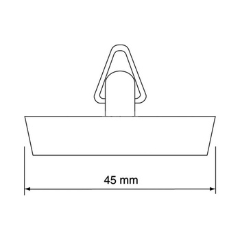 Korek gumowy do spustu 45mm