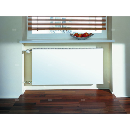 Grzejnik płytowy typ 12 KERMI X2 Plan-K, z osłoną wym. 559 x 405 mm, kolor biały, moc 419 W