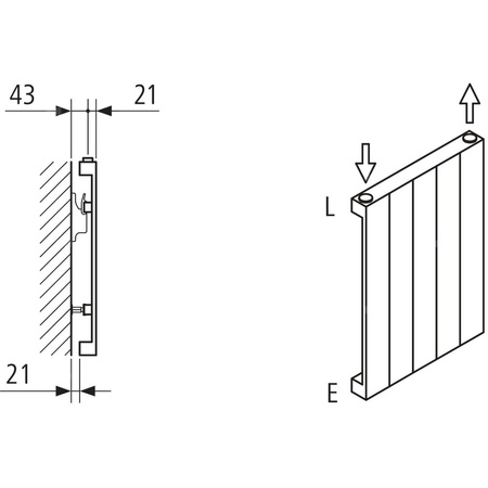 Grzejnik płytowy typ 10 KERMI HVN wym. 2800 x 630 mm, kolor biały, moc 1722 W