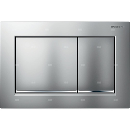 Przycisk uruchamiający Geberit Omega20, przedni/górny, chrom mat, easy-to-clean, prostokątny