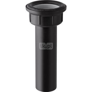 Króciec przyłączeniowy Geberit z gwintem wewnętrznym, płaskie obrzeże uszczelek: Rg=1/8″, d=48mm, Czarny