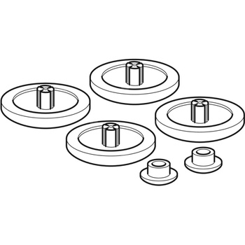 Zestaw odbojników Geberit do pokrywy deski sedesowej (2 szt.)