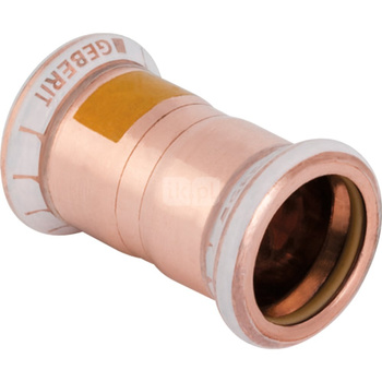 Mufa GEBERIT Mapress Kupfer Gas do gazu, Cu, 42 mm (mufa zaprasowywana x mufa zaprasowywana), (głębokość: 5.5 mm) z uszczelką
