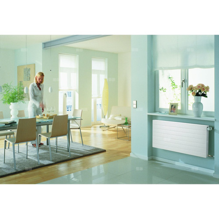 Grzejnik płytowy typ 12 KERMI X2 Line-K wym. 959 x 805 mm, kolor biały, moc 1354 W