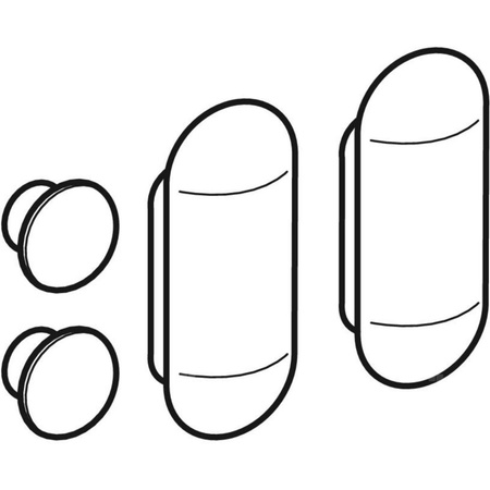 Zestaw odbojników Geberit do pokrywy deski sedesowej (4 szt.)