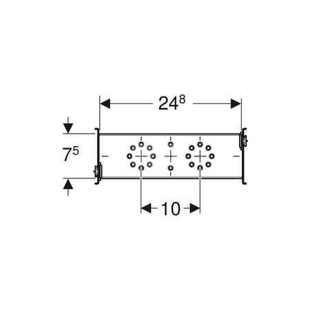 Podkładka izolacyjna akustyczna, do przyłącza prostego, EPDM