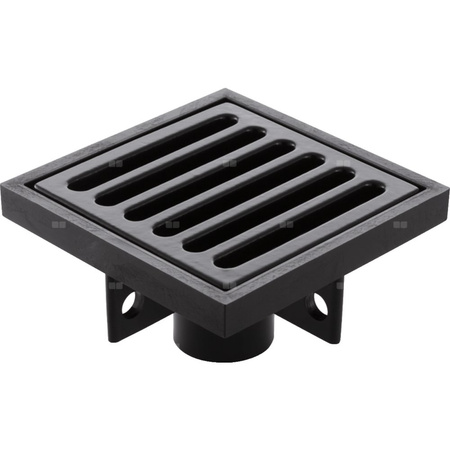 Wpust Geberit PE, kratka szczelinowa 15 x 15 cm: d=50mm