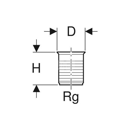 Uszczelka płaska GEBERIT tworzywo sztuczne (EPDM), 85 mm x 60 mm