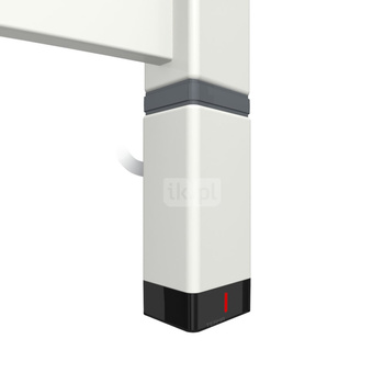 Grzałka TERMA One T36x40 Prawy, 400W Tuba, White Wall, kabel spiralny z wtyczką [biały, 2,5m, logo Terma, instr. TERMA]