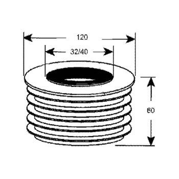 Redukcja kanalizacyjna 110/32mm