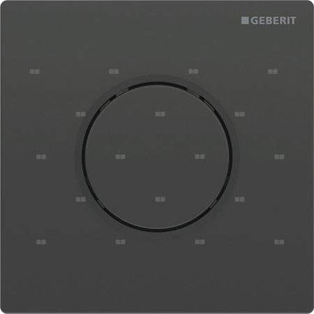 Pneumatyczny zawór spłukujący Geberit do pisuaru, ręczny, Typ 10, czarny , okrągły