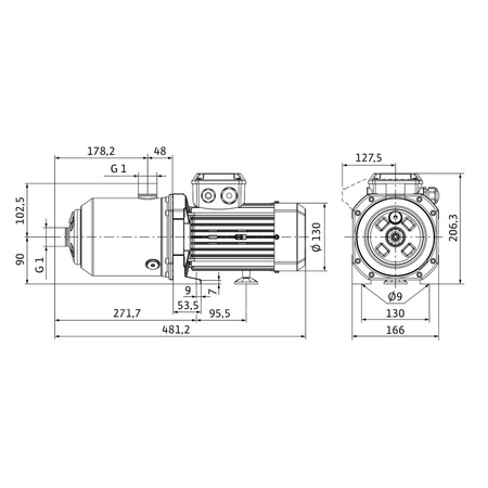 Wilo-Medana CH1-L.407-2/V/A/10T wysokociśnieniowa pozioma pompa do wody