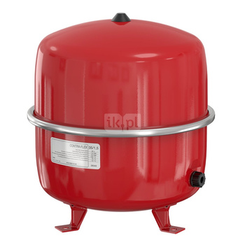 Naczynie wzbiorcze stojące FLAMCO MEIBES Contraflex, pojemność 80 l 1.5-, 6 bar / 120'C fi1'', kolor czerwony, do instalacji chłodn.C.O.