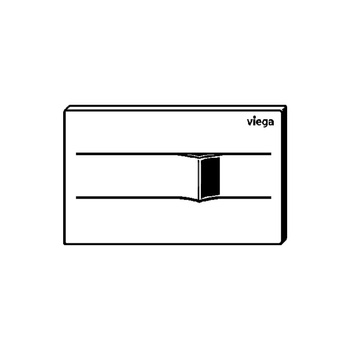 Przycisk do WC ekspozycyjny Prevista Visign for More 201 nr wzoru 8621.19 płytka maskująca: stal nierdzewna czarny matowy klawisz: stal nierdzewna czarny matowy