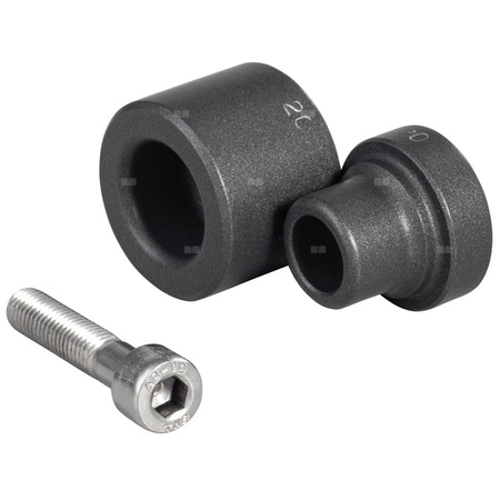 Króciec, tuleja, śruba fi 20 mm, Zestaw