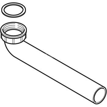 Kolano przyłączeniowe Geberit: d=40mm, G=1 1/2'', Szary granit