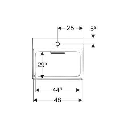 Geberit ONE Pokrywa odpływu, z wkładem grzebieniowym, mocowanie magnetyczne, chrom błyszczący
