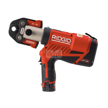 Zaciskarka kompaktowa RP 240 24 kN ze szczękami TH16 - 20 - 26 + 2 baterie litowo-jonowe 12 V 2,5 Ah, ładowarka i walizka