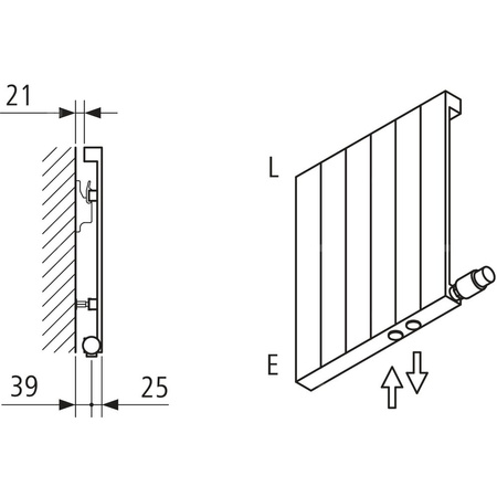 Grzejnik płytowy typ 10 KERMI V-HVV wym. 1800 x 1470 mm, kolor biały, moc 2515 W
