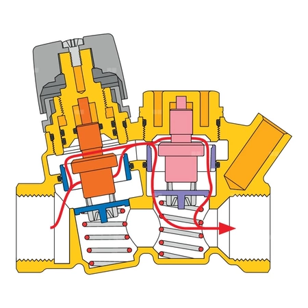 Termostatyczny zawór do cyrkulacji c.w.u. 1 1/4"