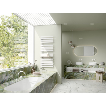 Grzejnik Grzej. Kermi®Credo®Half®flat 1800x600x37, srebro błyszczące, lewy