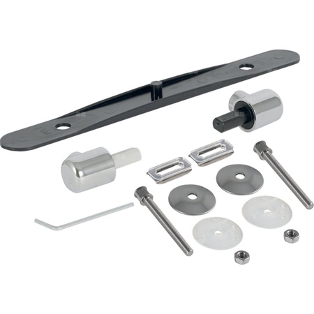 Zestaw zawiasów Geberit do deski sedesowej, wolne opadanie (2 szt.)