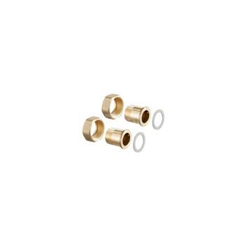 Zestaw tulei przyłączeniowych do zaworów Cocon QTZ, 1 1/4, 2 tuleje z gwintem zewnętrznym, (kpl.=2 szt.)