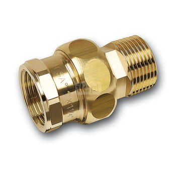 Śrubunek SANHA PURAFIT ze stożkiem trzyczęściowy, miedź, 1/2'' (GW x GZ)