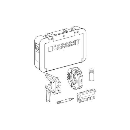 Szczęki pośrednie (komplet w walizce) GEBERIT Mapress [2XL] M fi 108 mm do złączek zaprasowywanych
