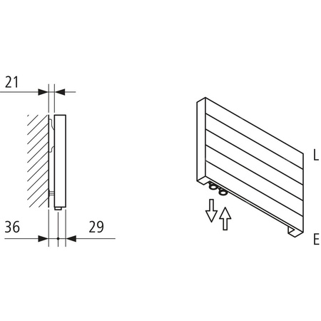 Grzejnik płytowy typ 10 KERMI HHN wym. 630 x 1800 mm, kolor biały, moc 1188 W