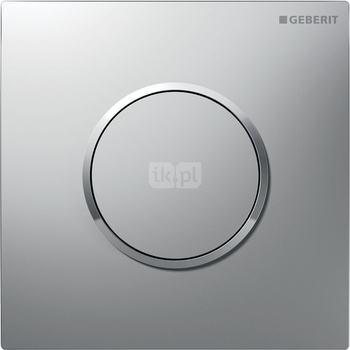 Pneumatyczny zawór spłukujący Geberit do pisuaru, ręczny, Typ 10, chrom mat, easy-to-clean, okrągły