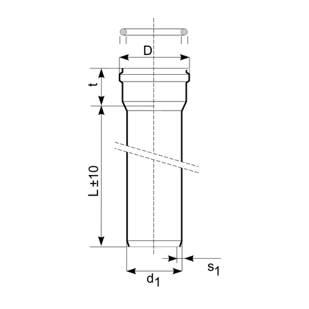 Rura kanalizacyjna zewnętrzna pvc-u MAGNAPLAST KGEL 160 x 3000 x 4.7 z kielichem lita pomarańczowa, klasa C - SN 8