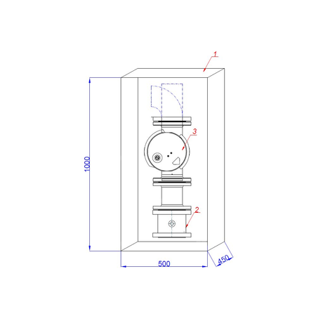 Punkt odcinający DN80
