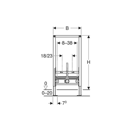 Podłączenie 90' GEBERIT Mepla, 1/2'' (GW x GZ), 73 mm