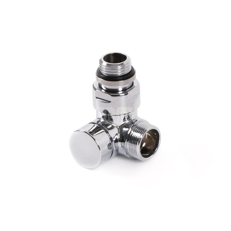 Zawór odcinający 3-osiowy CYLINDER, Lewy, GZ 1/2"-GZ 24-19, Chrom, (V74210BSX)