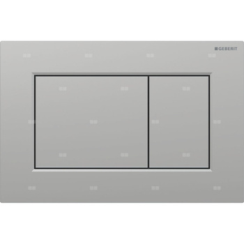 Przycisk uruchamiający Geberit Sigma01, przedni, chrom mat, easy-to-clean, prostokątny