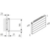 Grzejnik płytowy typ 11 KERMI HHN, z osłonami wym. 770 x 5600 mm, kolor biały, moc 6933 W