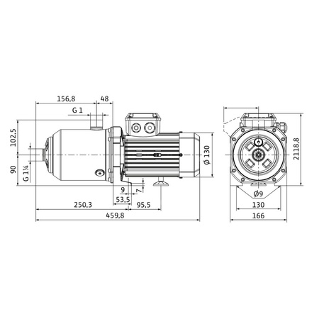 Wilo-Medana CH1-L.604-1/E/E/10T wysokociśnieniowa pozioma pompa do wody