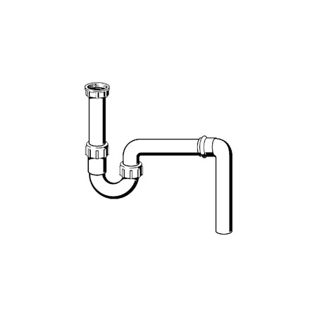 Syfon rurowy przeznaczenie: zlewozmywak, tworzywo sztuczne, nr wzoru 7985.60 G: 1½ DN: 50