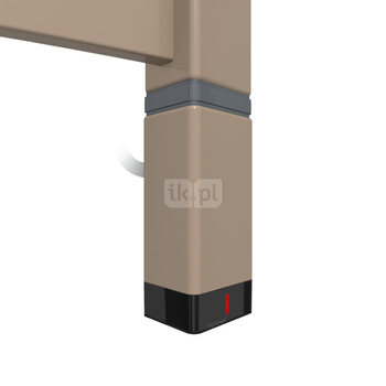 Grzałka TERMA One T36x40 Prawy, 600W Tuba, RAL 1019, kabel prosty z wtyczką [biały, 1,5m, logo Terma, instr. TERMA]