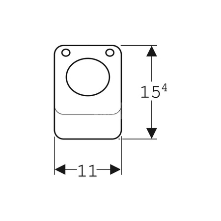 Przycisk nożny podłogowy Geberit, pneumatyczny, do systemu spłukiwania WC