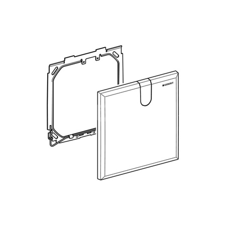 Uchwyt węża Geberit do płytek przykrywających, do baterii umywalkowych z podtynkową skrzynką funkcyjną