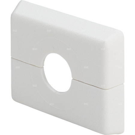 Rozeta, 60 x 45 x 10 x 17, tworzywo sztuczne biały = RAL 9010