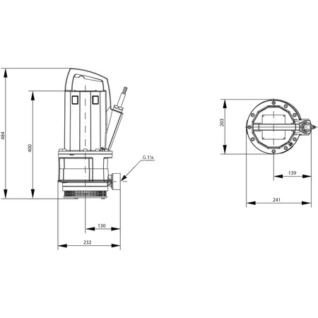 Pompa zanurzeniowa do ścieków WILO Drain TMT 32M113/7,5Ci żeliwo 3x 400V, moc 1.1W 50 Hz