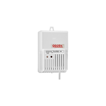 Detektor gazu CO+metan, alarm 50 ppm+15 %DGW, wyj.do syreny zewn.+ wyj. sterujące zaworem, sensory el-ch i p-p, zasilanie 230V (do użytku domowego)